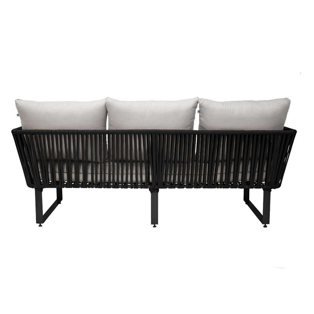 Vallarta sofa metal negro cuerda negra cojineria tela loneta_2869