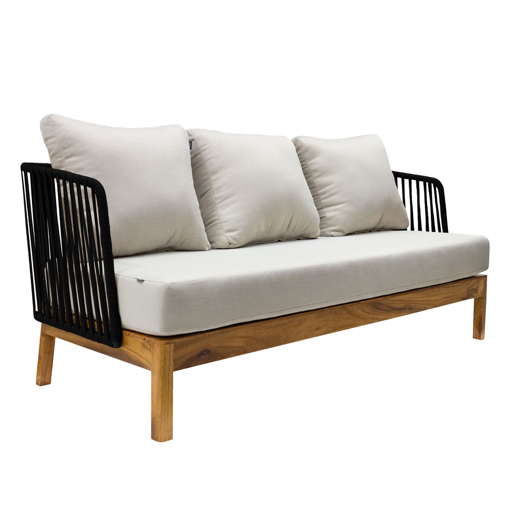 Oaxaca sofa cuerda negra tela loneta