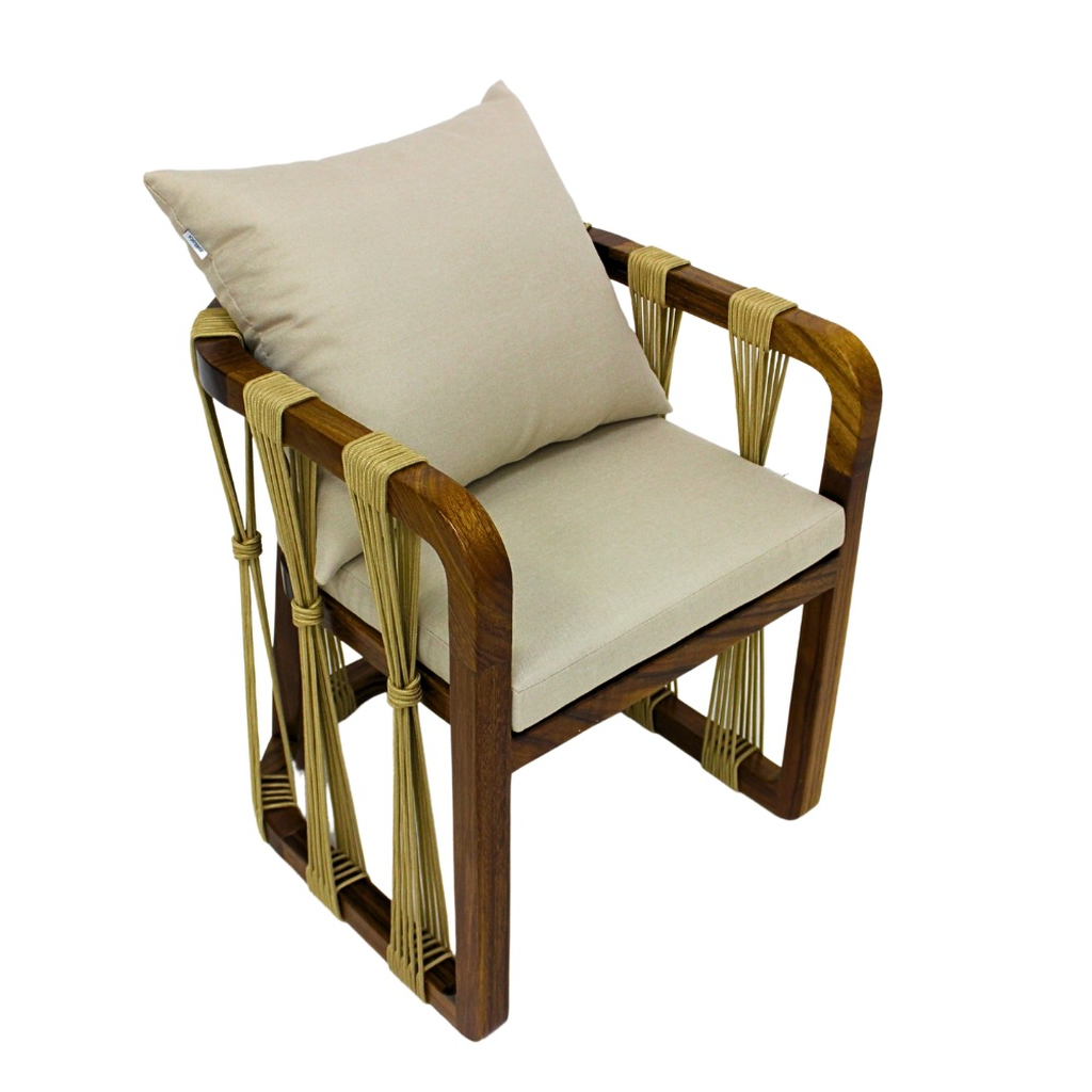 Majahuitas sillon de madera de parota